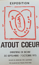 ATOUT COEUR - ORIGINAL EXHIBITION POSTER -ENTRETIENS BICHAT- HOPITAL PAR... - $206.11