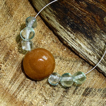 Jasper Smooth Round Fluorite Beads Briolette Natural Loose Gemstone Jewelry - £2.75 GBP