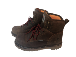 Herman Survivors Dover Steel Toe Leather Work Boots Mens Size US M 12, F2413-18 - £38.99 GBP