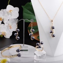 Cring Coco Simple  Jewelry Sets  Gold Plated Necklaces Earrings Polynesian Neckl - £35.21 GBP