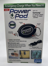 Power Pod Emergency Keychain Phone Charger &quot;As Seen on TV&quot; for Androids - £7.90 GBP