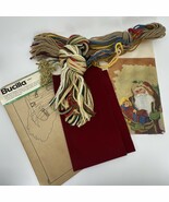 VTG Bucilla Christmas Stocking Kit Classic Santa Needlepoint 17&quot; 60680 M... - $56.13 CAD