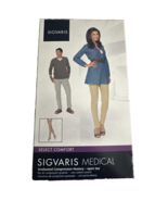 Sigvaris Opaque Crispa Open Toe Thigh Hi Stockings Size XS 20-30 mmHg 86... - £21.92 GBP