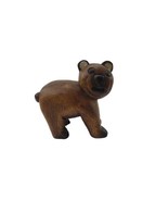 Vintage Hand Carved Wood Bear Art Decor Sculpture Figure - $18.80