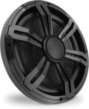 10” Slim Marine Subwoofer - 400W 4 Ohm Waterproof Car Component Speaker, Black - £35.37 GBP