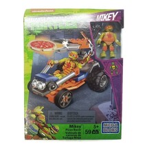 Mega Bloks Mikey Pizza Racer Teenage Mutant Ninja Turtles 59 Piece Build... - $24.03