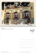 Germany Freiburg i. Breisgau Herrenstrasse Facade Painting Vintage Postcard - £7.37 GBP
