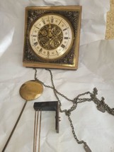 Vintage 1972 Clock Movement UW 7/87 Made in Germany PARTS  - £50.89 GBP