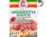 12x Packets Lawry&#39;s Extra Rich &amp; Thick Spaghetti Sauce Seasoning Mix | 1... - $33.85