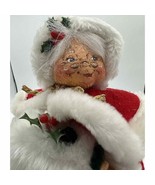 Vintage ANNALEE 1990 10&quot; Mrs. Claus Doll Christmas Holiday - $24.75