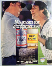 1984  Color Ad Bud Light Beer No Room For Compromise with Umpire &amp; Manager - £6.24 GBP