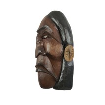 1st Nation Native Art Face Profile Wood Carving Salish Rocky Mathias Joe - £1,218.77 GBP
