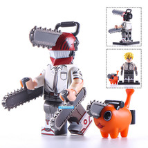Denji with Pochita Chainsaw Man Custom Printed Lego Compatible Minifigure Bricks - £2.51 GBP