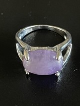 S925 Silver Purple Amethyst Woman Ring Size 7 - £11.87 GBP