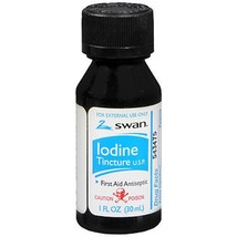 Swan 2% Iodine Tincture USP  First Aid Antiseptic Minor cuts scrapes 1 o... - £3.75 GBP