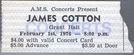  James Cotton Vintage 1976 Ticket Stub Queen&#39;s University Kingston Canad... - £54.69 GBP