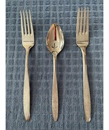 Vintage EKCO Eterna CORSAIR 2 Dinner Forks 1 Teaspoon Stainless MCM Japan - €15,19 EUR