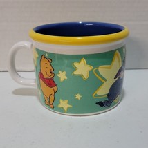 Pooh And Eeyore Cappuccino Mug Coffee Cup Large Vintage Applause 4&quot; Across - £6.02 GBP