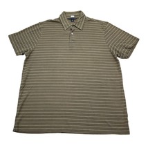 Banana Republic Shirt Mens M Brown Striped Polo Short Sleeve Casual - £13.37 GBP