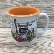 Vintage Branson Missouri Coffee Cup Tea Mug Cowboy Boots Guitar Train Li... - $9.89