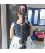 Clip in hair extension, 14&quot; hair length natural black color, Indian Remy... - $192.61 CAD