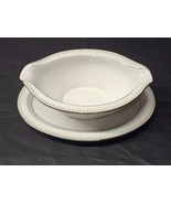 Vintage NORITAKE Gravy Boat With Attached Underplate FAIRMONT 6102 Plati... - $33.05 CAD