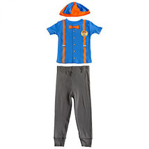 Blippi Character Short Sleeve Cosplay Pajama 3-Piece Set Multi-Color - £28.29 GBP