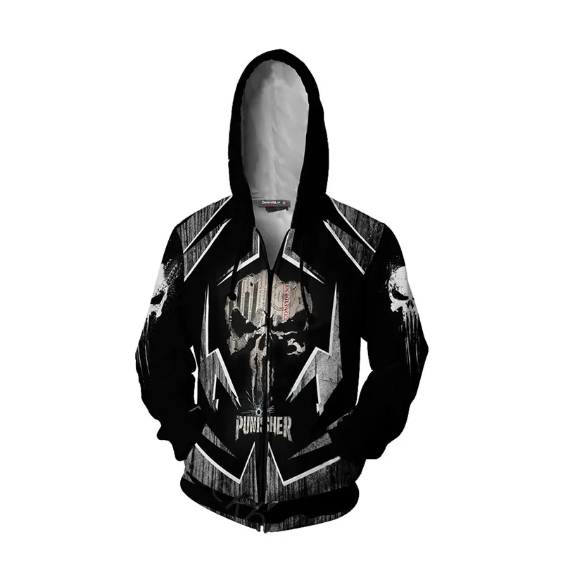2019 Movie The Predator Hoodie  Black Jacket Cosplay Costumes The Predator Hoodi - £107.42 GBP