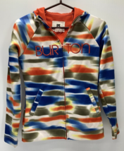 Burton Womens Snowboard Hoodie Small Peak Jacket Dry Ride Columbo Tie Dye - £23.69 GBP