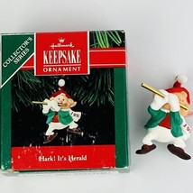 Hallmark Keepsake Ornament Hark Its Herald Elf Flute Christmas Vintage 1991 NIB - £5.04 GBP
