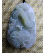 Icy Ice Multi Color 100% Natural Burma Jadeite Jade Dragon Pendant # 235... - $2,045.06 CAD