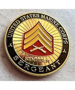 USMC U.S. Marine Corps  Sergeant Challenge Coin.USA OFF LIC 23125 - $14.84