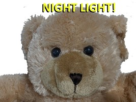 Night Light Teddy Bear Extremely Soft Nite Lite - Cuddly Plush Stuffed Animal - £9.55 GBP