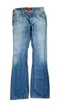 Hollister Women&#39;s Juniors Size 3 Blue Bootcut Leg Light Wash Stretch Denim Jeans - £10.82 GBP