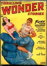 Thrilling Wondering Stories Pulp August 1949- Arthur C Clarke- JOhn D MacDonald - £79.10 GBP