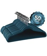 Elama Home 50 Piece Flocked Velvet Clothes Hangers with Stainless Steel ... - $1,375.54 MXN