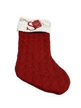 Wondershop Knit Monogram Christmas Winter  Holiday Stocking Red  Letter S 18” - £25.42 GBP