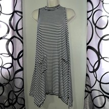 Alya black and white stripe dress small - £12.51 GBP