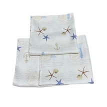 AVANTI ANTIGUA Seaside Coastal STARFISH Nautical LIGHTHOUSE cloth Napkin... - £11.93 GBP