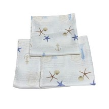 AVANTI ANTIGUA Seaside Coastal STARFISH Nautical LIGHTHOUSE cloth Napkin... - £12.10 GBP