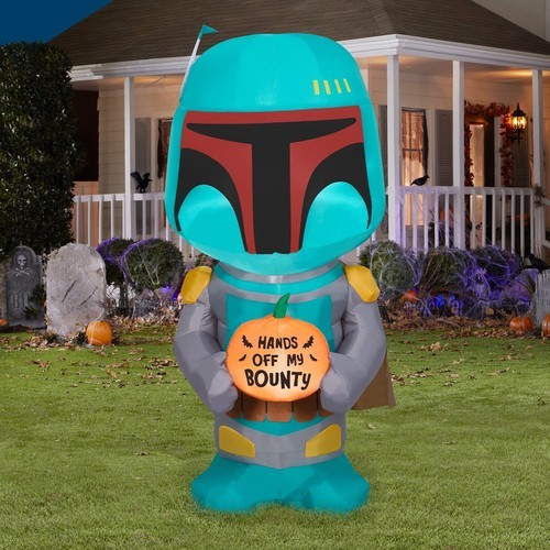 StaHalloweeen Inflatable Boba Fett Indoor/Outdoor Holiday Decoration 5ft - $29.70