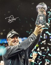 Coach Doug Pederson Autografato 16x20 Philadelphia Eagles Super Bowl 52 Foto Bas - £91.04 GBP