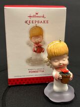 Hallmark Keepsake Poinsetta pot 2013 Christmas Ornament Mary’s Angels Se... - $22.74