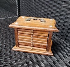 Vintage Wooden Chest of Drawer Coaster Set - £13.43 GBP