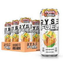 RYSE Fuel Energy Drink Peach Cooler 0 Sugar, 0 Calories 12 Pack - £35.16 GBP