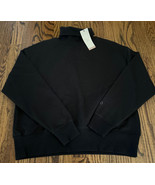 NEW CALIA Women&#39;s Fleece Oversized Turtleneck Sweatshirt Size M Black NWT - £38.87 GBP