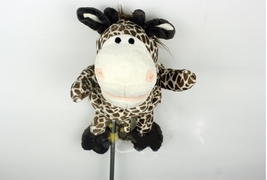 Golf Club Fairway Wood Head Cover Animal Pet Giraffe Pink Nose Cartoon - £11.91 GBP
