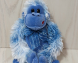 Walmart blue plush gorilla hanging arms red lip kiss on cheek - £13.48 GBP