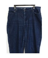 L.L. Bean Favorite Jean Dark Blue Curvy Fit Women&#39;s Size 16T Jeans - $27.27 CAD