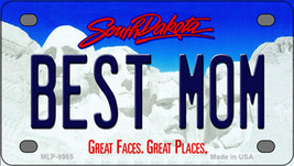 Best Mom South Dakota Novelty Mini Metal License Plate Tag - £11.76 GBP